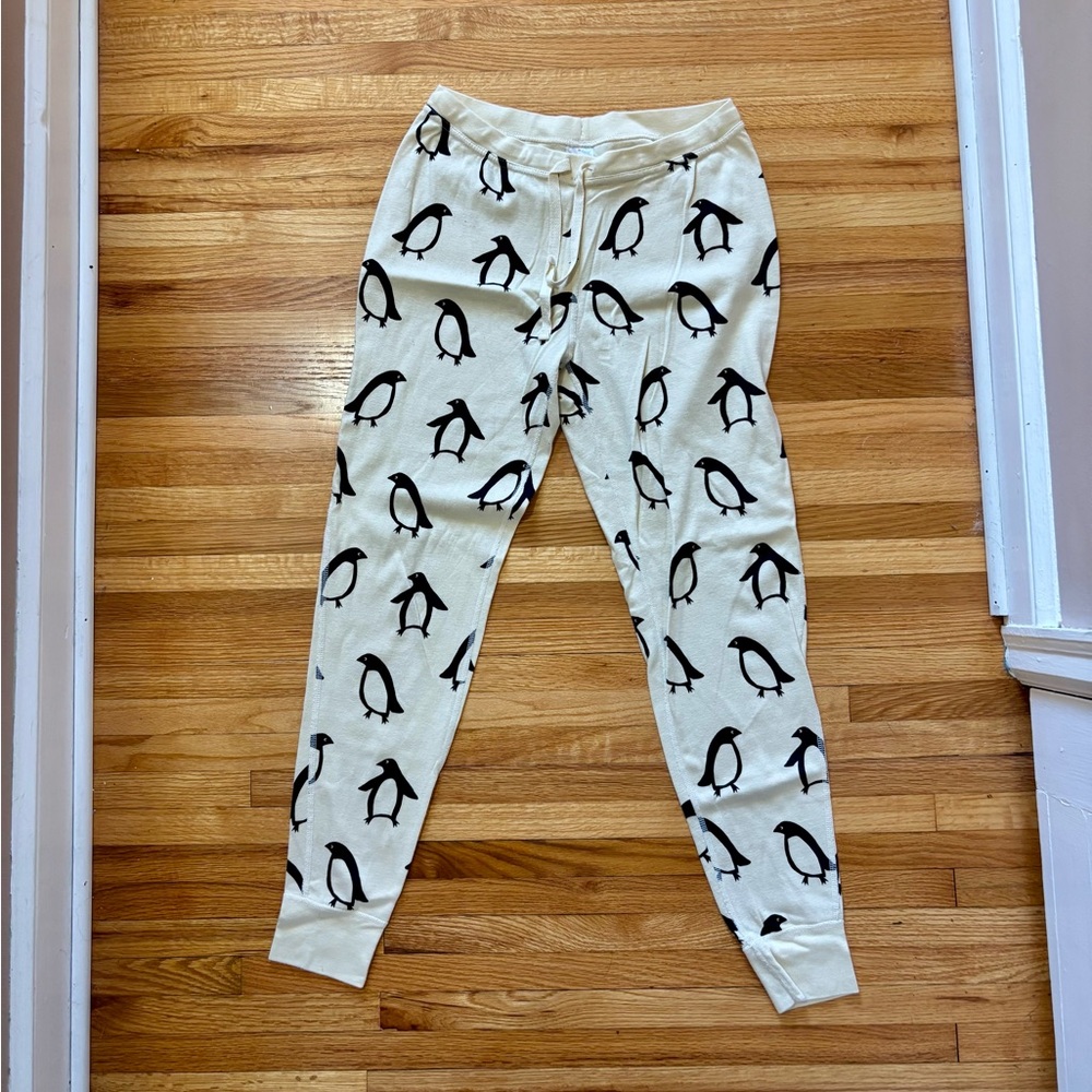 Hanna Andersson adult penguin pajama pants